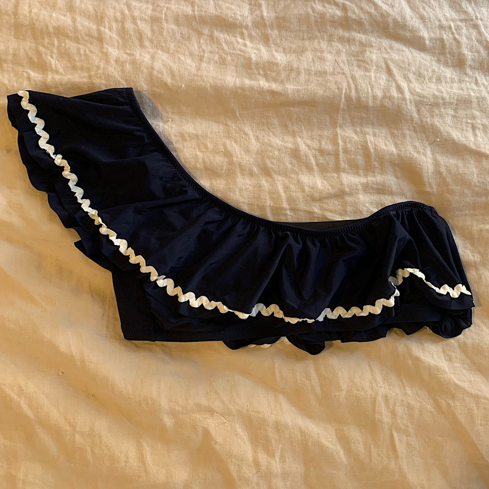 NWT J Crew navy bathing suit top